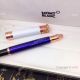 New Replica Mont Blanc Writers Edition Rollerball Pen Blue and White (7)_th.jpg